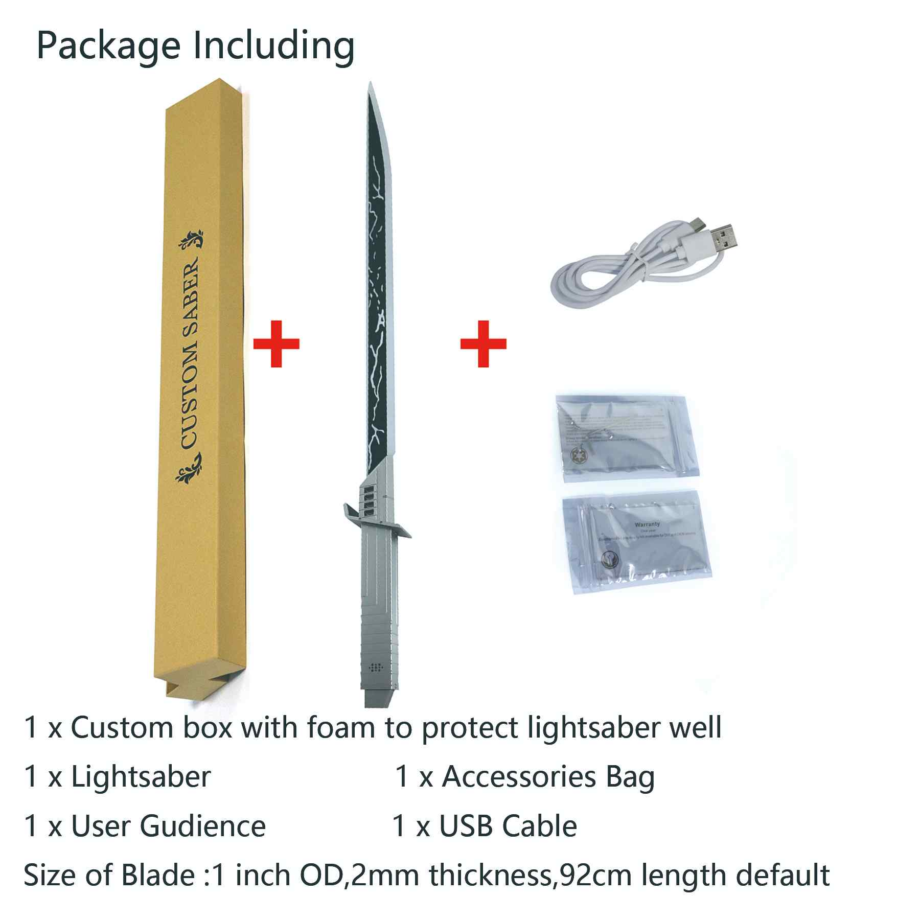 Darksaber - 1253 - isabers - Gray / RGB&Baselit