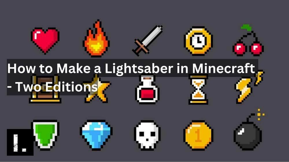 making lightsaber in minecraft